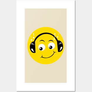 Emoji - DJ face Posters and Art